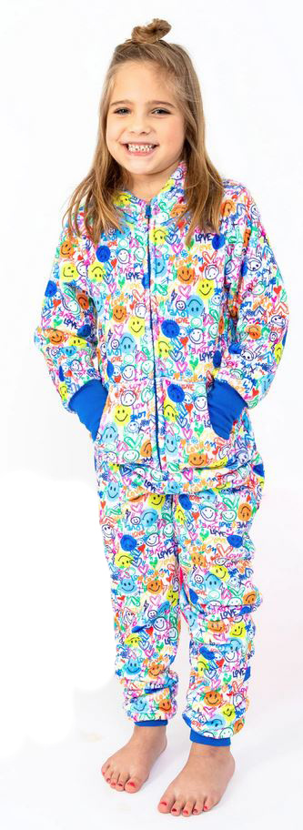 Preppy Goose Love Smiles Plush Onesie