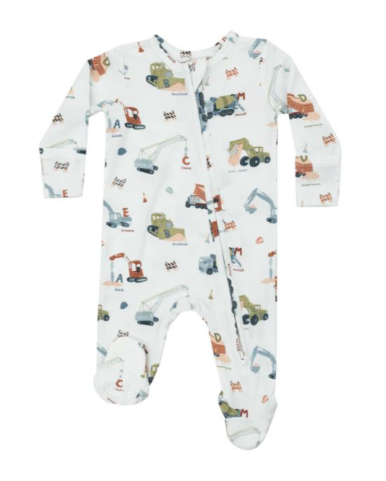 Angel Dear Construction Alphabet  Zip Footie