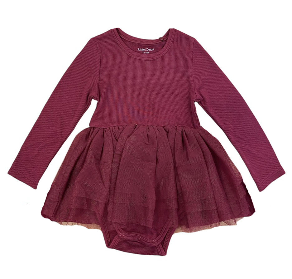 Angel Dear Dark Rose Tutu Onesie Dress