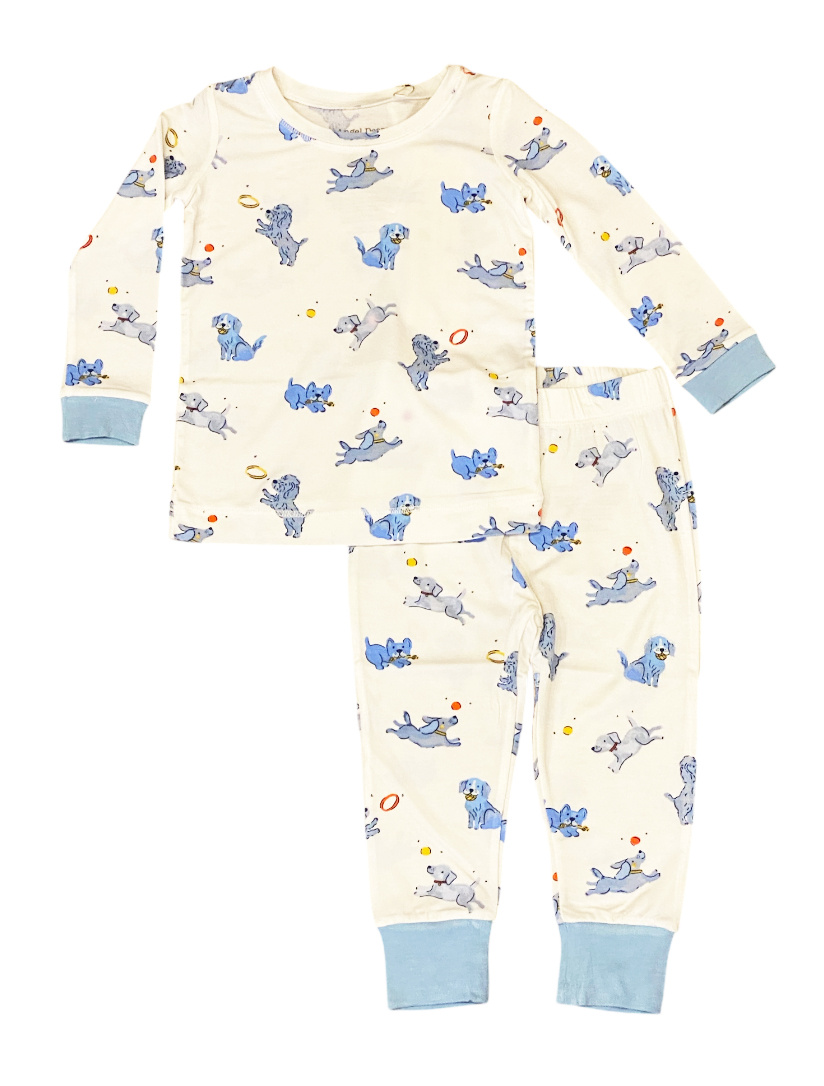 Angel Dear Blue Puppies PJ Set