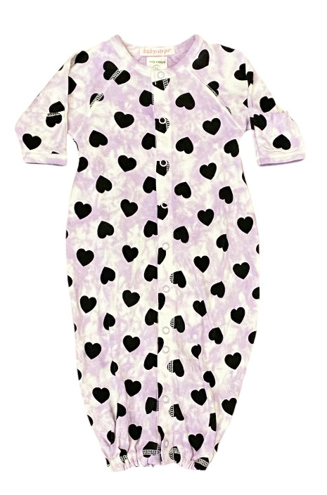 Baby Steps Lilac Cloud Heart Conv Gown