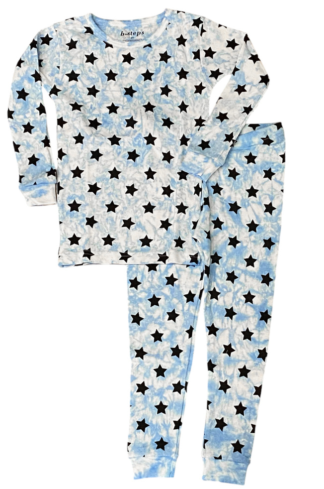 Baby Steps Blue Cloud Star Infant PJ Set