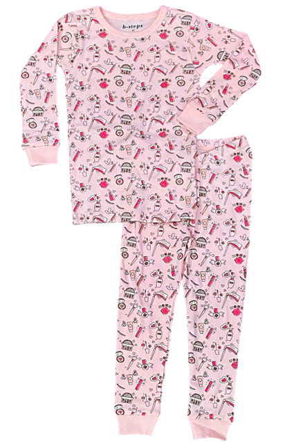 Baby Steps Pink Makeup Infant PJ Set