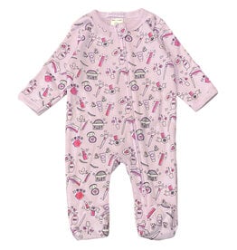 Baby Steps Pink Makeup Footie