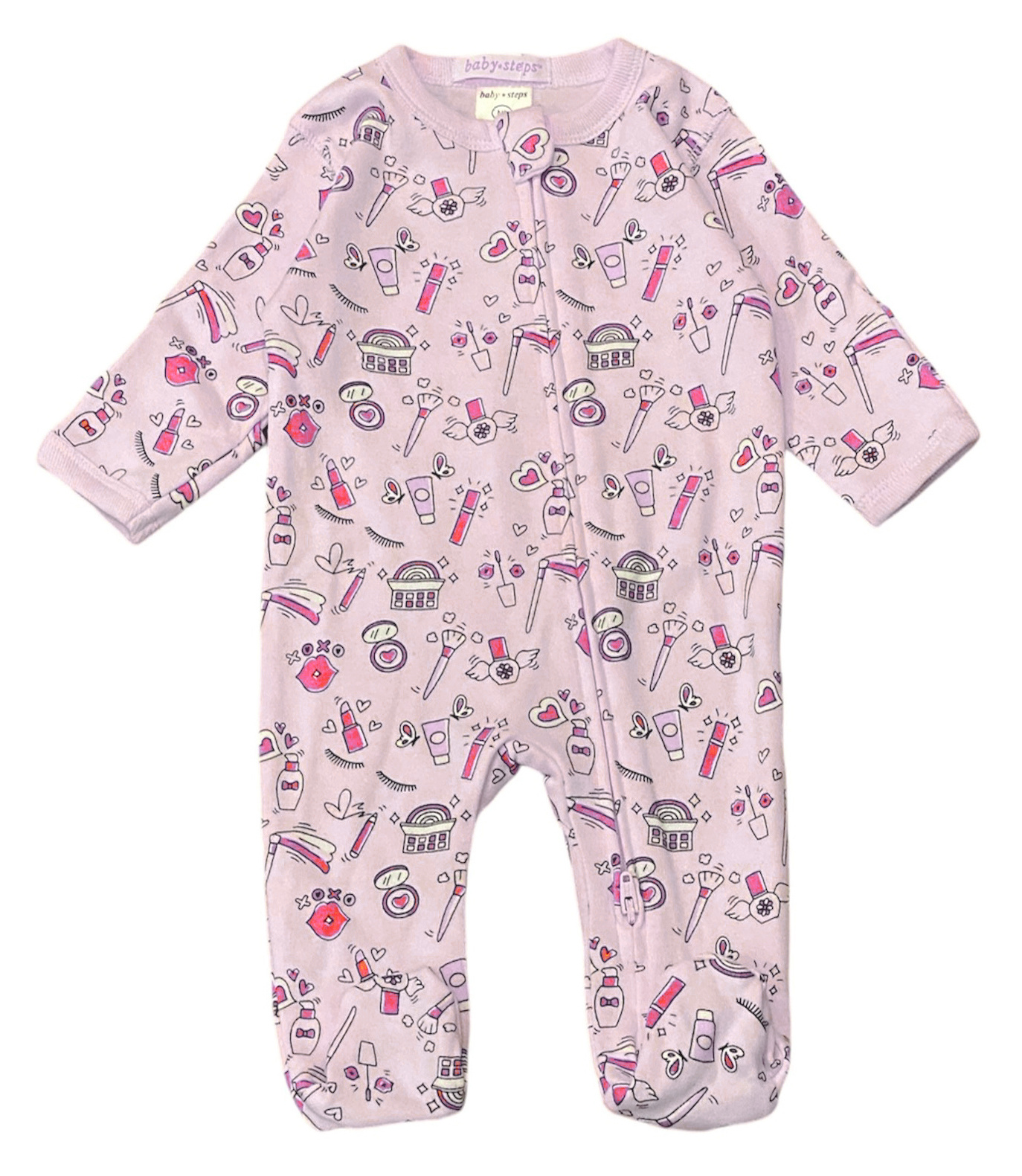 Baby Steps Pink Makeup Footie