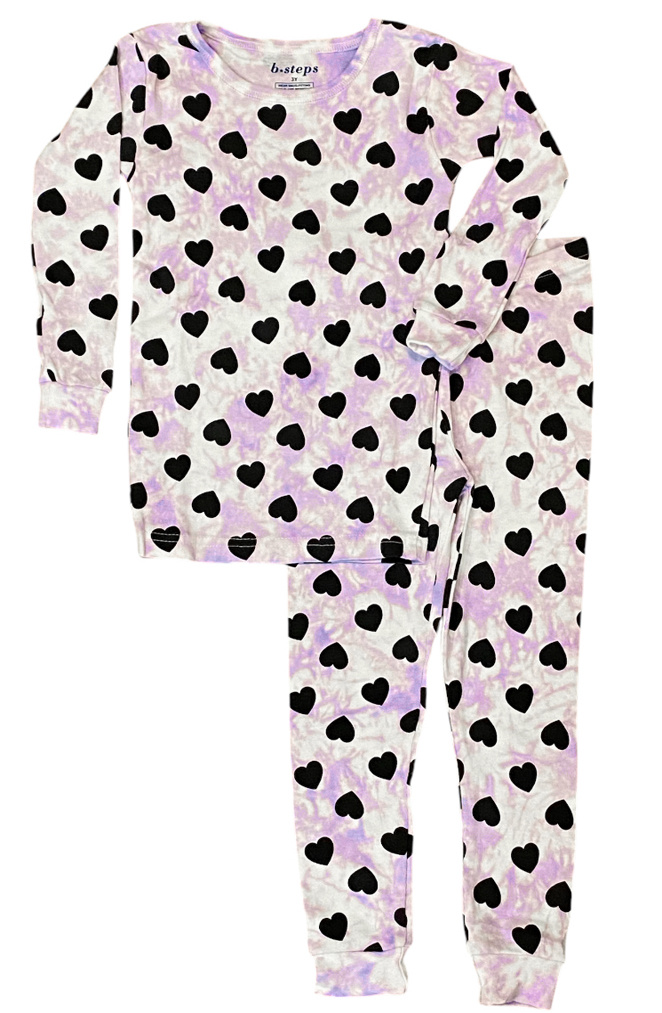 Baby Steps Lilac Cloud Heart PJ Set