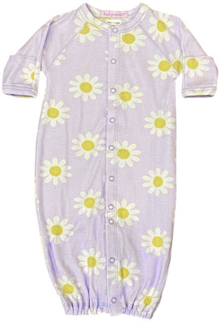 Baby Steps Lilac Smiley Daisy Conv Gown