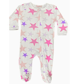 Baby Steps Pink/Lilac Star Footie