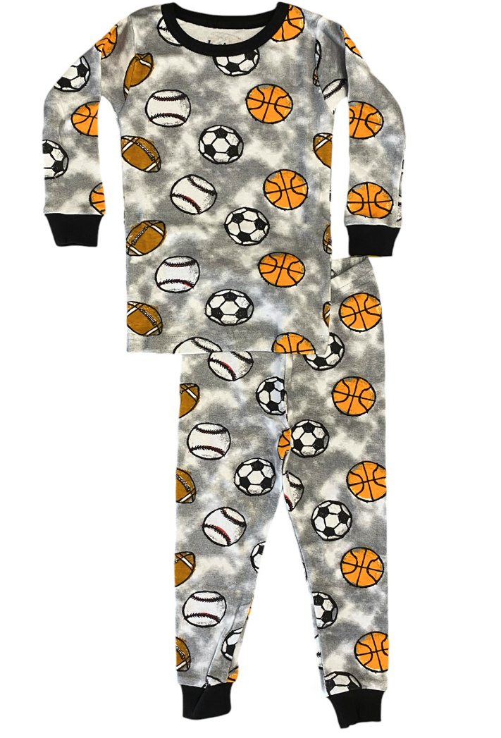 Baby Steps Chalk Sports PJ Set