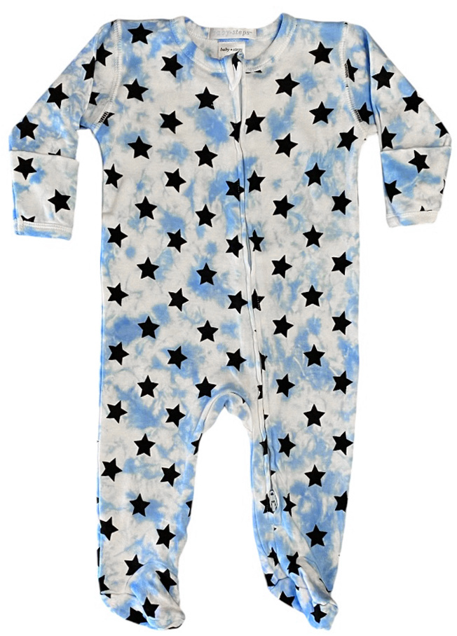 Baby Steps Blue Cloud Star Footie