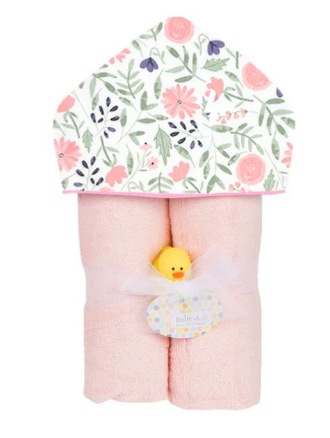 Baby Jar Watercolor Flower Towel Set