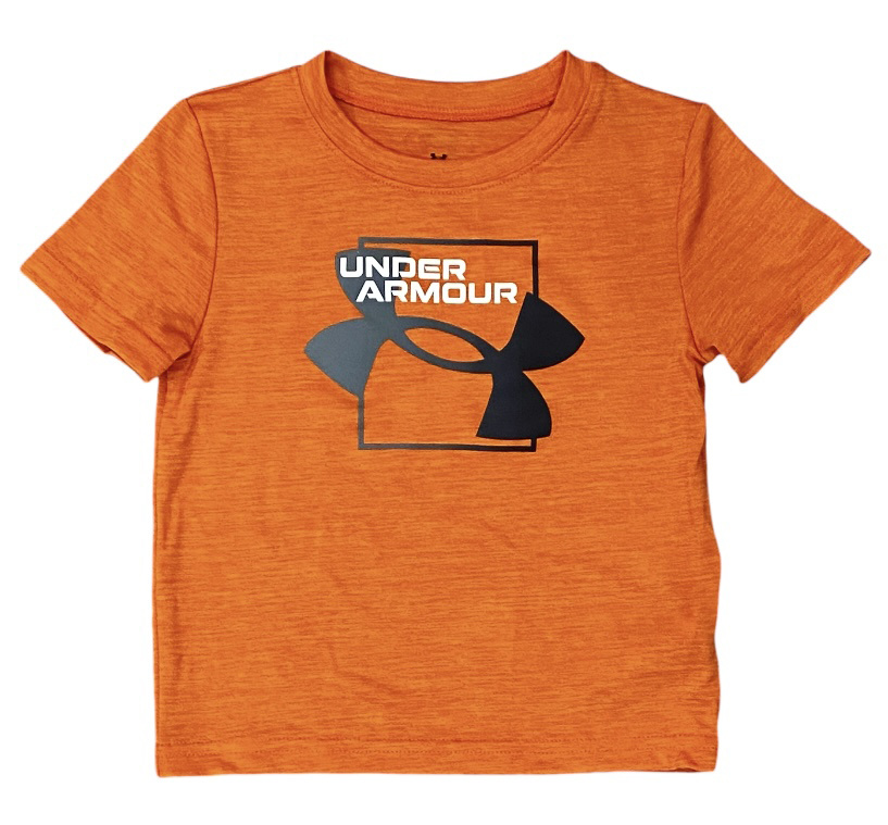 Under Armour Orange Twist Logo Dri Fit Tee - Toddler