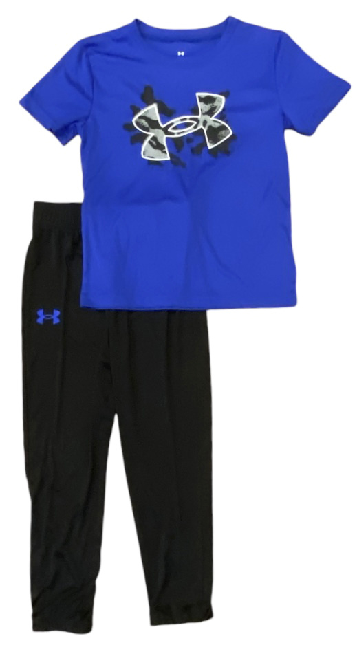 Under Armour Royal/Blk Logo Dri Fit Jogger Set