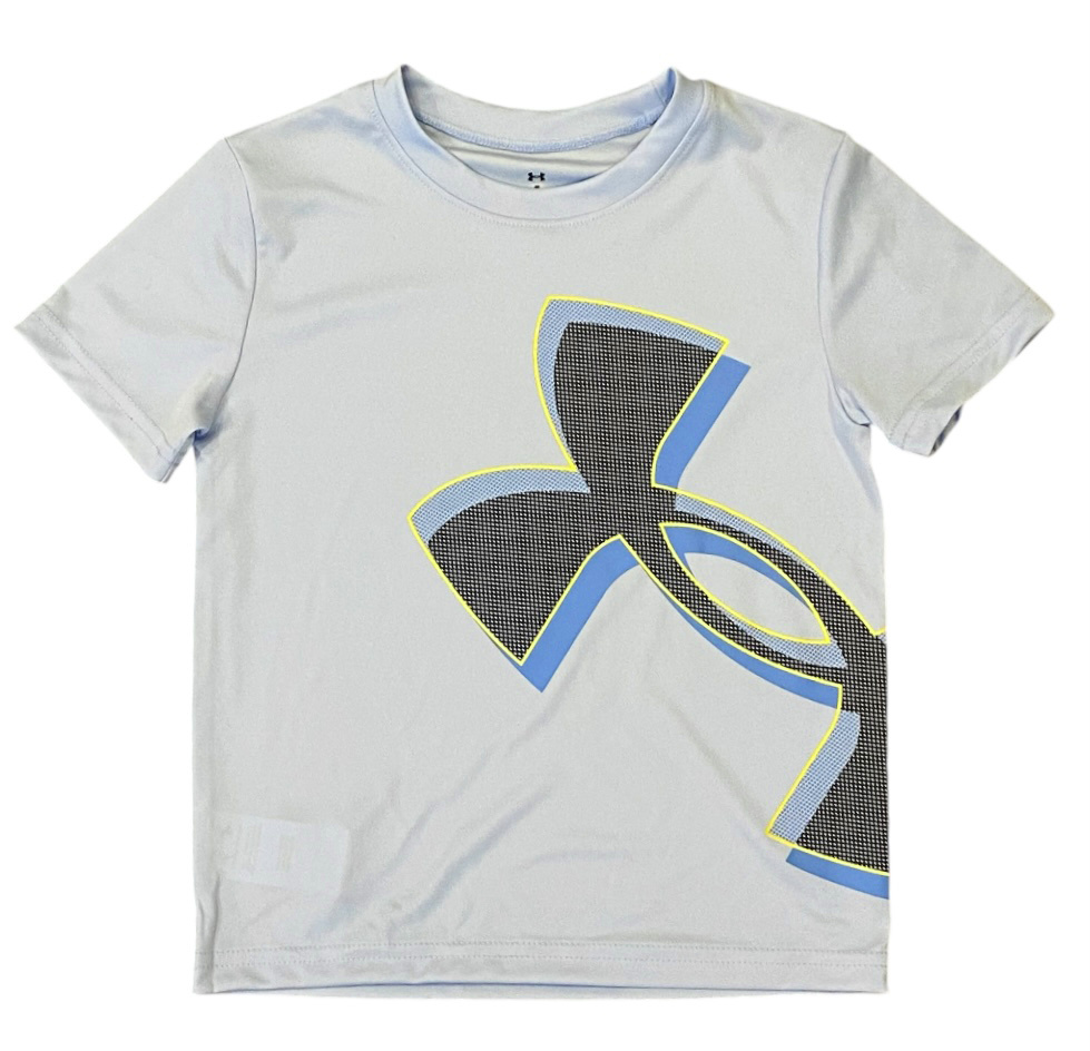 Under Armour Nimbus Blue Wrap Logo Dri Fit Tee