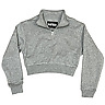 KatieJ NYC Heather Grey Dylan 3/4 Zip Sweatshirt
