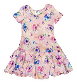 Social Butterfly Posies Infant SS Ruffle Dress