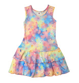 Social Butterfly Rainbow Cloud Hearts Infant Ruffle Tank Dress