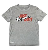 Nike Grey Red Futura Logo Dri Fit SS Tee Tod/Youth