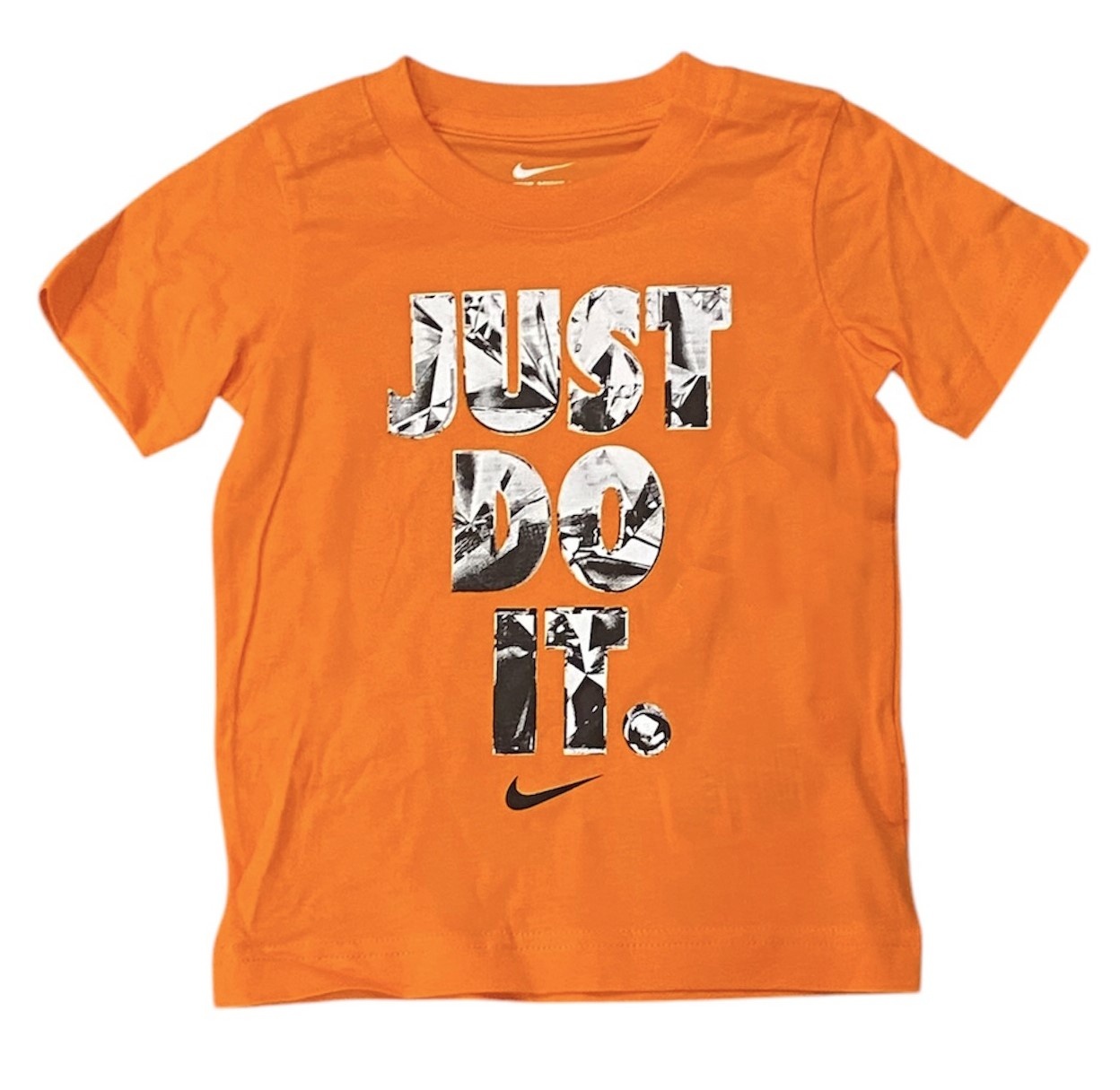 Nike Orange Facets Logo Toddler SS Tee