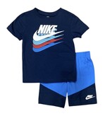 Nike Navy Color block Logo Short Set