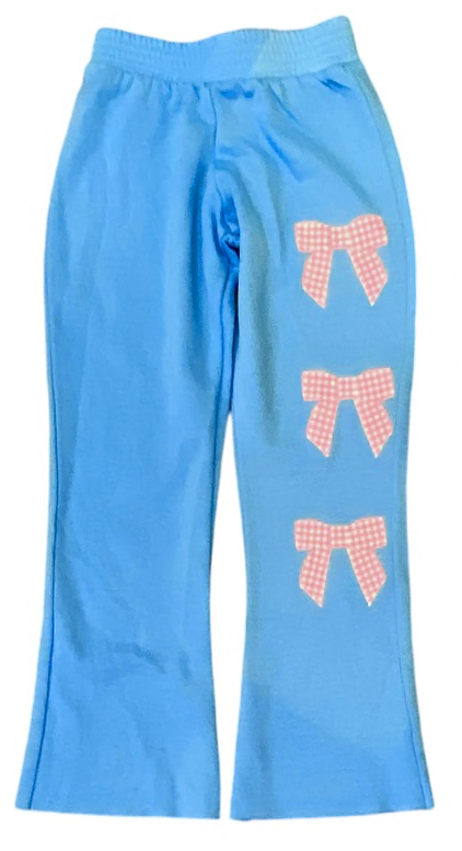 Firehouse Bright Aqua Bow Flare Fl. Sweatpant