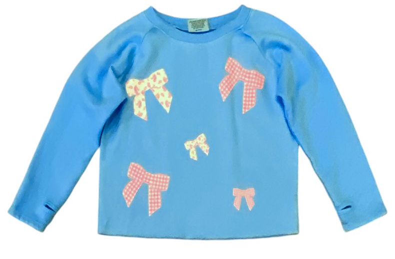 Firehouse Bright Aqua Bow Fl. Sweatshirt