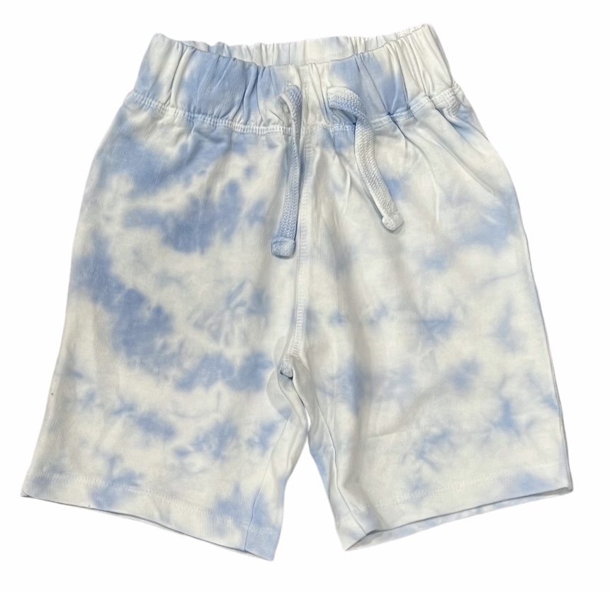 Mish Blue Cloud Back Pocket Shorts