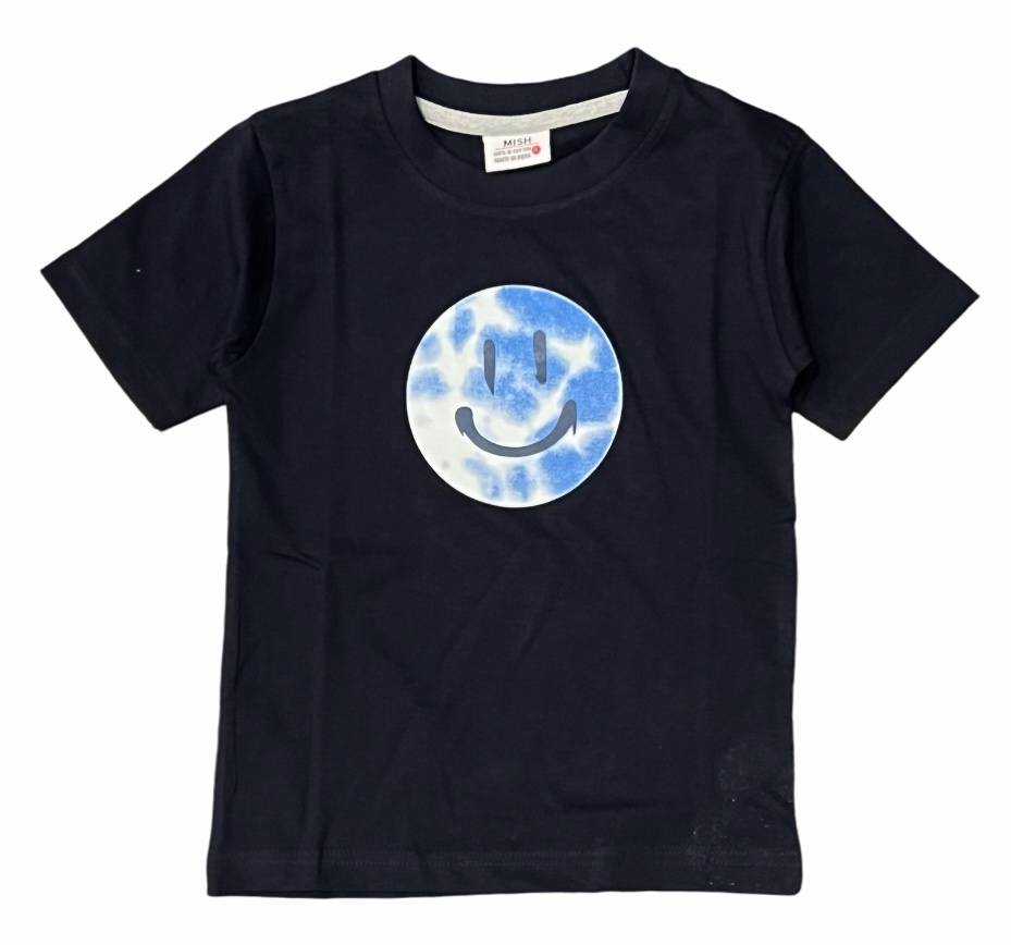 Mish Blue Hippie Smile Infant Tee
