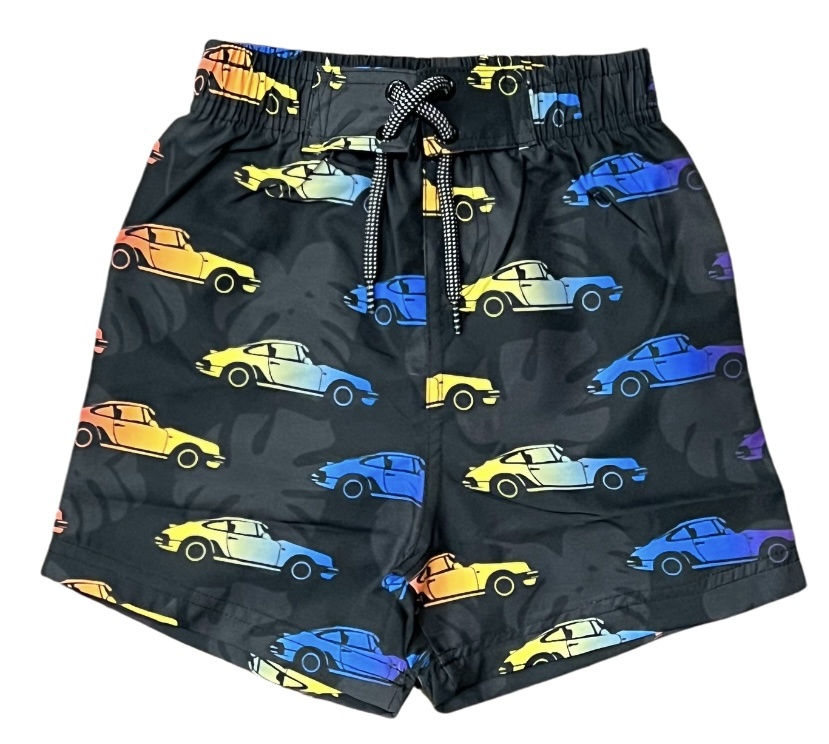 Mish Black Porsche Palm Infant Swimsuit