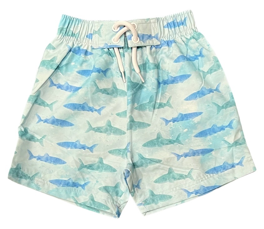 Mish Watercolor Shark Swimsuit