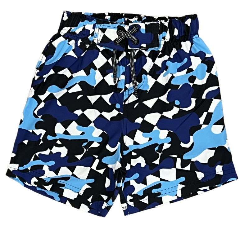 Mish Cobalt Camo Check  Swimsuit