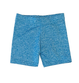 Dori Turq/White Heathered Bike Shorts