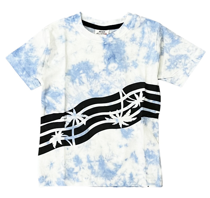 Mish Blue Cloud Palm Tree Infant Tee