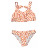 Coral & Reef Sherbert Cheetah Ruffle 2 pc