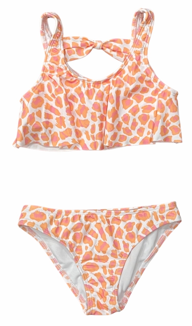 Coral & Reef Sherbert Cheetah Ruffle 2 pc