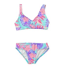 Coral & Reef Teal Bright Paradise Knot Bikini