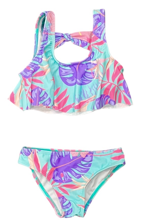 Coral & Reef Teal Paradise Ruffle Inf Bikini