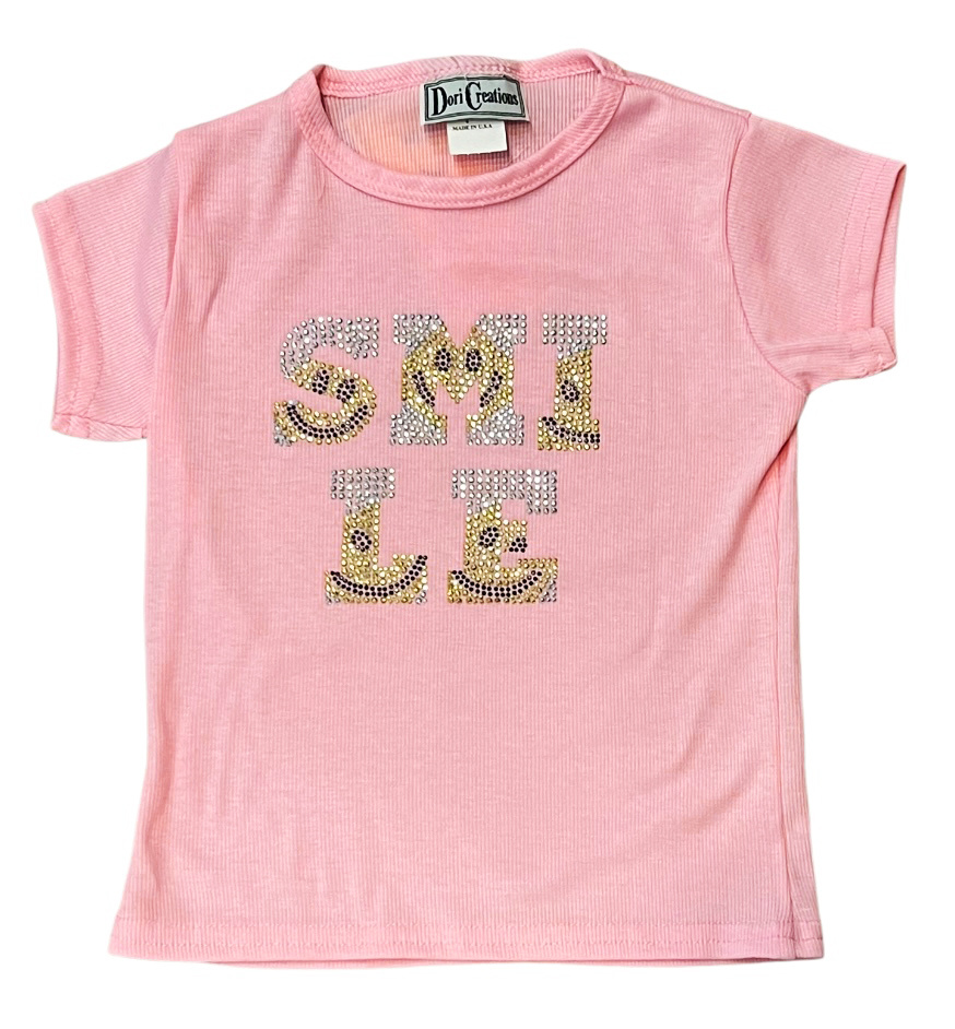 Dori Lt Pink Smile Tee