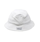 Flap Happy White Terry Bucket Hat