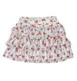 FBZ Raspberry Floral Mesh Skirt