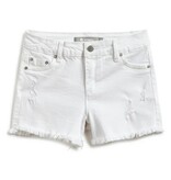 Tractr Brittany White Denim Short