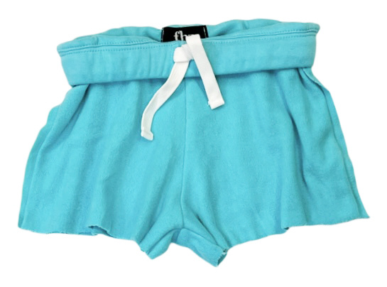 FBZ Brt Aqua Reverse Foldover Soft Shorts