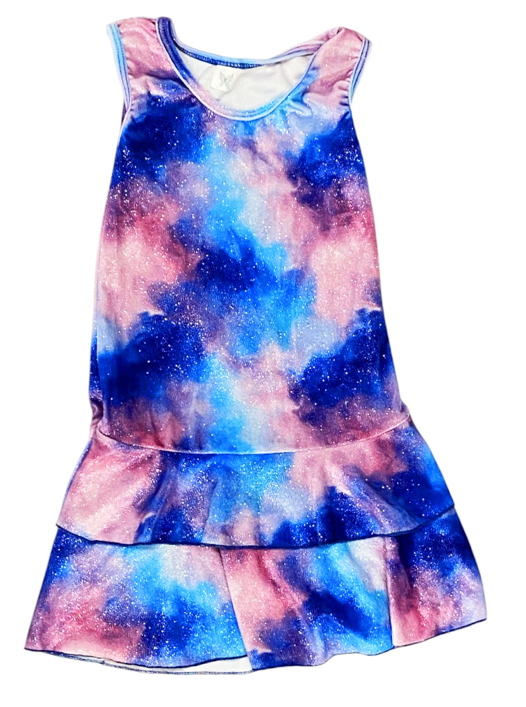Social Butterfly Glitzy Clouds Velv Dress