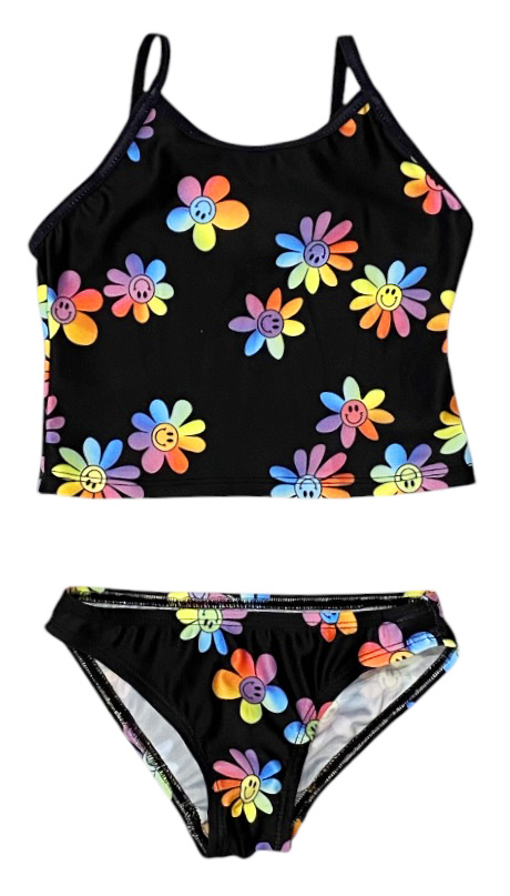 Cruz Blk Happy Daisy Infant Tankini