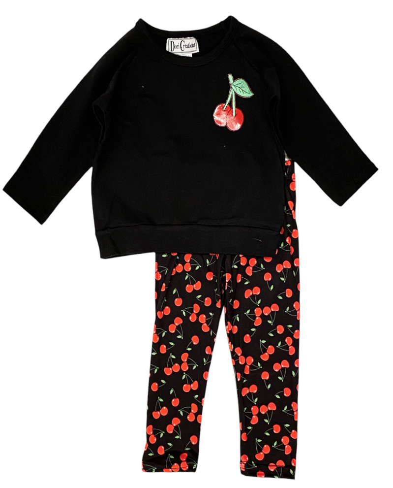 Dori Cherry Infant Legging Set