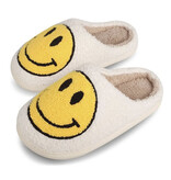 Yellow Smiley Slippers