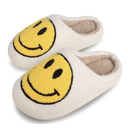 Yellow Smiley Slippers