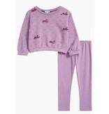 Splendid Lavender Bows Legging Set