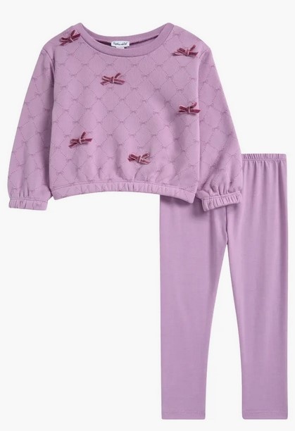 Splendid Lavender Bows Legging Set