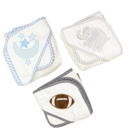 3 Marthas Boy Appliqued Towel Set
